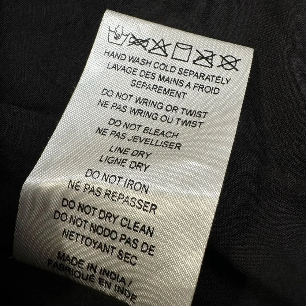 Free People Vegan Leather Black A-Line Zip Front Mini Skirt